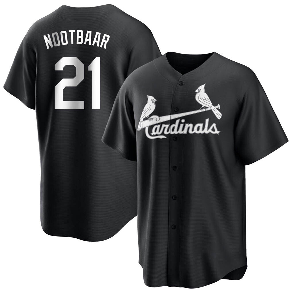 Johmsee St. Louis Cardinals #21 Lars Nootbaar Player Black City Connect Home Limited Stitched Jerseys