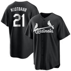 Johmsee St. Louis Cardinals #21 Lars Nootbaar Player Black City Connect Home Limited Stitched Jerseys
