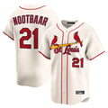 Johmsee St. Louis Cardinals #21 Lars Nootbaar Player Cream Home Limited Stitched Jerseys