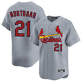 Johmsee St. Louis Cardinals #21 Lars Nootbaar Player Gary Home Limited Stitched Jerseys