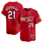 Johmsee St. Louis Cardinals #21 Lars Nootbaar Player Red City Connect Limited Stitched Jerseys