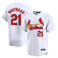 Johmsee St. Louis Cardinals #21 Lars Nootbaar Player White Home Limited Stitched Jerseys