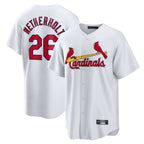 Johmsee St. Louis Cardinals #26 JJ Wetherholt Player White Home Game Stitched Jerseys