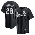 Johmsee St. Louis Cardinals #28 Nolan Arenado Player Black City Connect Home Limited Stitched Jerseys