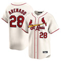 Johmsee St. Louis Cardinals #28 Nolan Arenado Player Cream Home Limited Stitched Jerseys