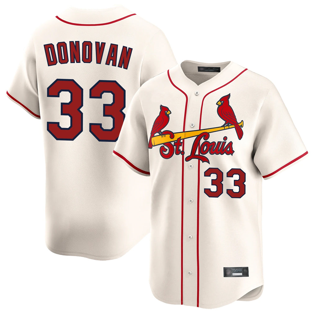 Johmsee St. Louis Cardinals #33 Brendan Donovan Player Cream Home Limited Stitched Jerseys