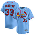 Johmsee St. Louis Cardinals #33 Brendan Donovan Player Light Blue Home Limited Stitched Jerseys