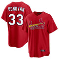 Johmsee St. Louis Cardinals #33 Brendan Donovan Player Red Home Game Stitched Jerseys