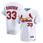 Johmsee St. Louis Cardinals #33 Brendan Donovan Player White Home Limited Stitched Jerseys