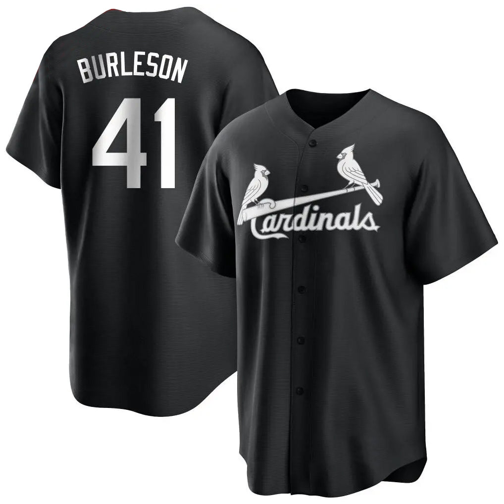Johmsee St. Louis Cardinals #41 Alec Burlesona Player Black City Connect Home Limited Stitched Jerseys