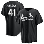 Johmsee St. Louis Cardinals #41 Alec Burlesona Player Black City Connect Home Limited Stitched Jerseys