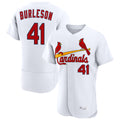 Johmsee St. Louis Cardinals #41 Alec Burlesona Player White Home Limited Elite Stitched Jerseys