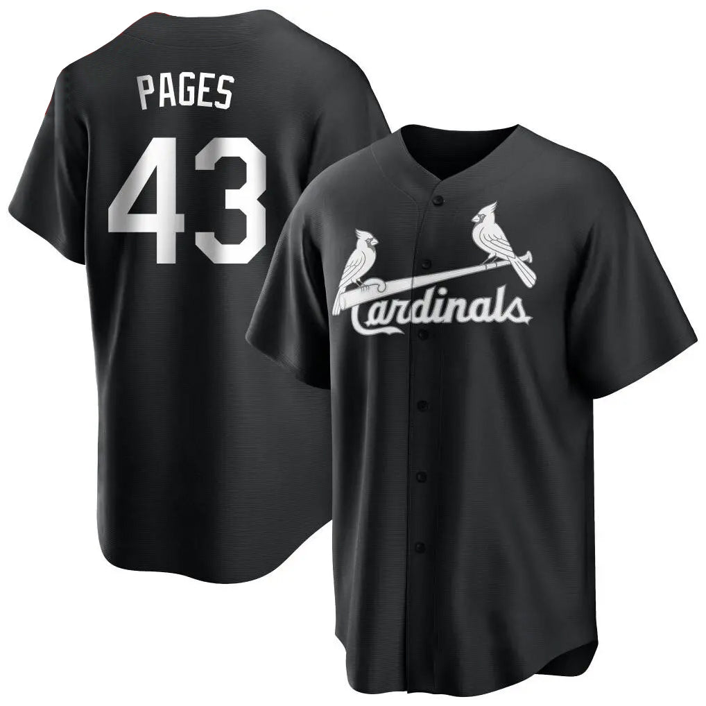 Johmsee St. Louis Cardinals #43 Pedro Pages Player Black City Connect Home Limited Stitched Jerseys