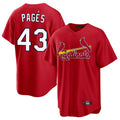 Johmsee St. Louis Cardinals #43 Pedro Pages Player Red Home Game Stitched Jerseys