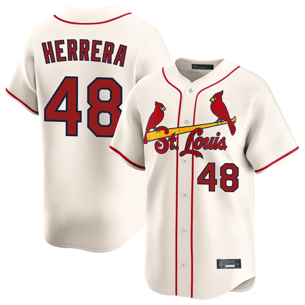 Johmsee St. Louis Cardinals #48 Ivan Herrera Player Cream Home Limited Stitched Jerseys