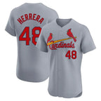 Johmsee St. Louis Cardinals #48 Ivan Herrera Player Gray Home Limited Elite Stitched Jerseys