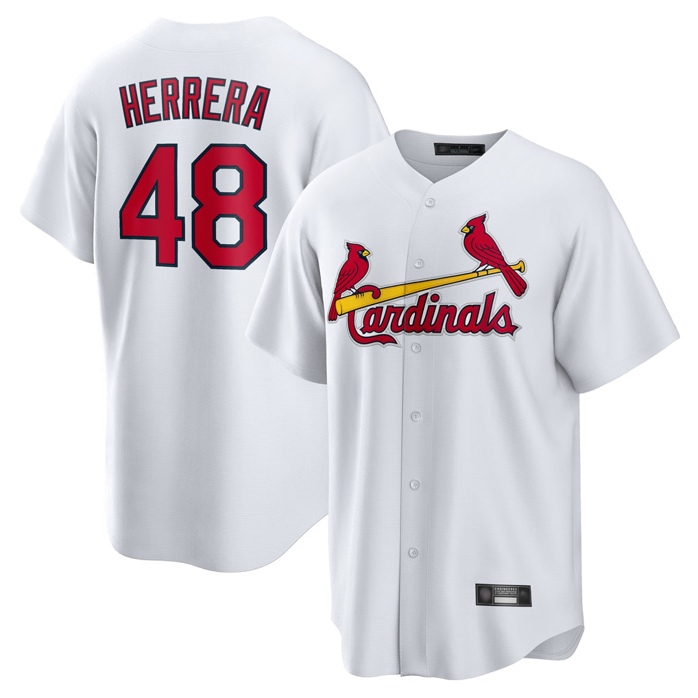 Johmsee St. Louis Cardinals #48 Ivan Herrera Player White Home Game Stitched Jerseys