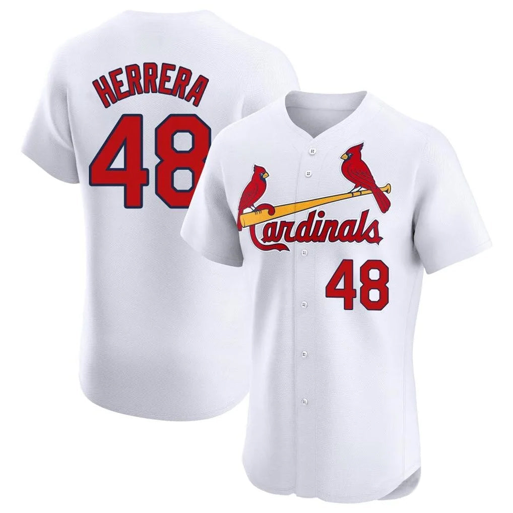 Johmsee St. Louis Cardinals #48 Ivan Herrera Player White Home Limited Elite Stitched Jerseys