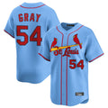 Johmsee St. Louis Cardinals #54 Sonny Gray Player Light Blue Home Limited Stitched Jerseys