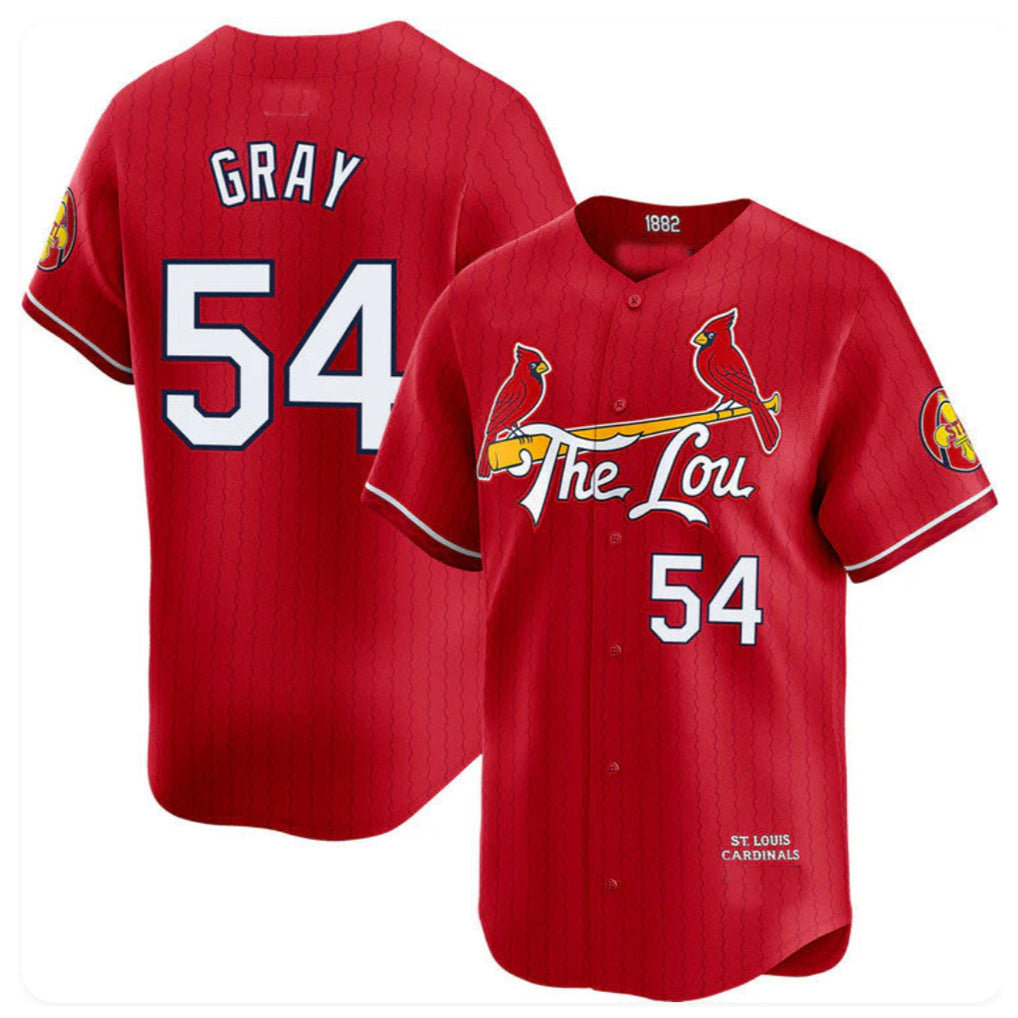 Johmsee St. Louis Cardinals #54 Sonny Gray Player Red City Connect Limited Stitched Jerseys