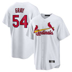 Johmsee St. Louis Cardinals #54 Sonny Gray Player White Home Game Stitched Jerseys