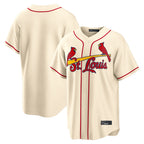Johmsee St. Louis Cardinals Blank Player Cream Home Game Stitched Jerseys