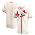 Johmsee St. Louis Cardinals Blank Player Cream Home Limited Elite Stitched Jerseys