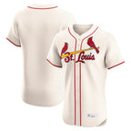 Johmsee St. Louis Cardinals Blank Player Cream Home Limited Elite Stitched Jerseys