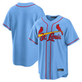 Johmsee St. Louis Cardinals Blank Player Light Blue Home Limited Game Stitched Jerseys