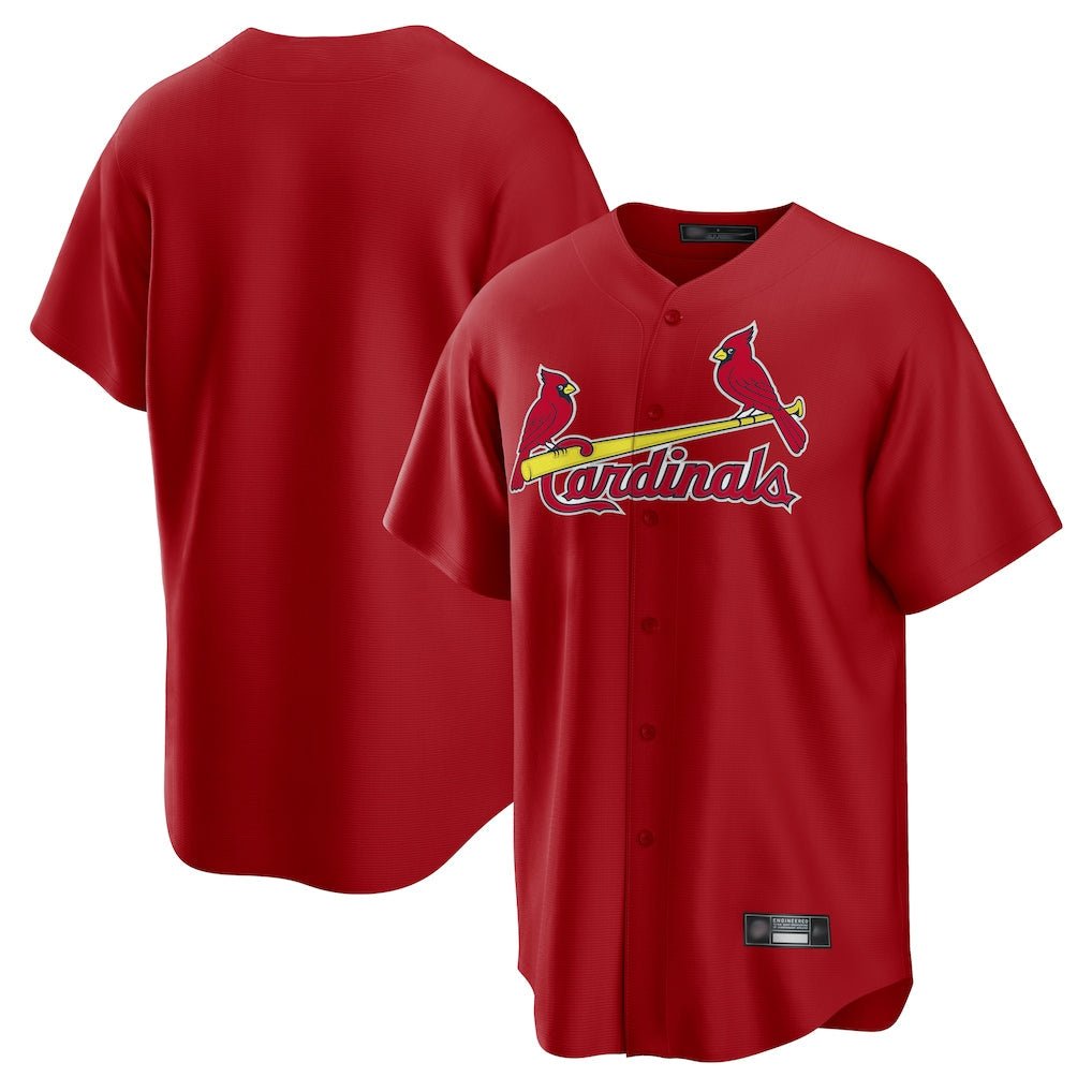 Johmsee St. Louis Cardinals Blank Player Red Home Game Stitched Jerseys