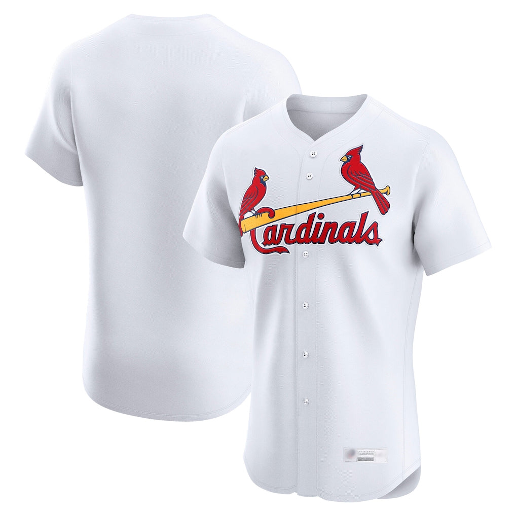 Johmsee St. Louis Cardinals Blank Player White Home Limited Elite Stitched Jerseys
