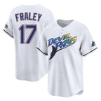 Johmsee T.Bay Rays #17 Jake Fraley Player White City Connect Home Stitched Jerseys