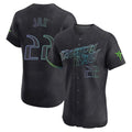 Johmsee T.Bay Rays #22 Griffin Jax Player Black City Connect Home Limited Elite Stitched Jerseys