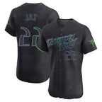 Johmsee T.Bay Rays #22 Griffin Jax Player Black City Connect Home Limited Elite Stitched Jerseys