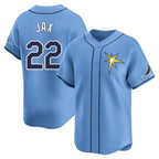 Johmsee T.Bay Rays #22 Griffin Jax Player Light Blue Home Limited Stitched Jerseys