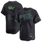 Johmsee T.Bay Rays #2 Yandy Diaz Player Black City Connect Home Limited Stitched Jerseys
