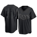 Johmsee T.Bay Rays #31 Cedric Mullins Player Black Home Game Stitched Jerseys