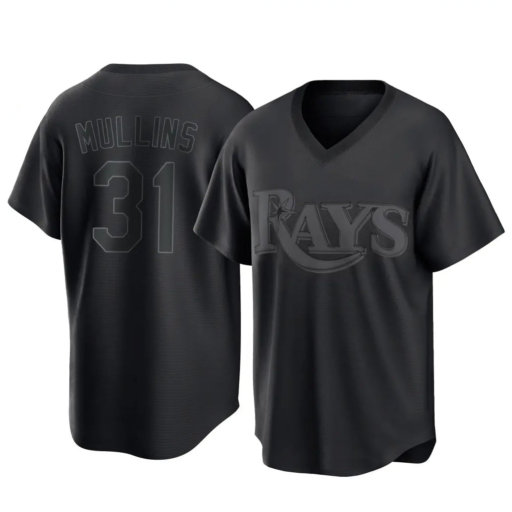 Johmsee T.Bay Rays #31 Cedric Mullins Player Black Home Game Stitched Jerseys