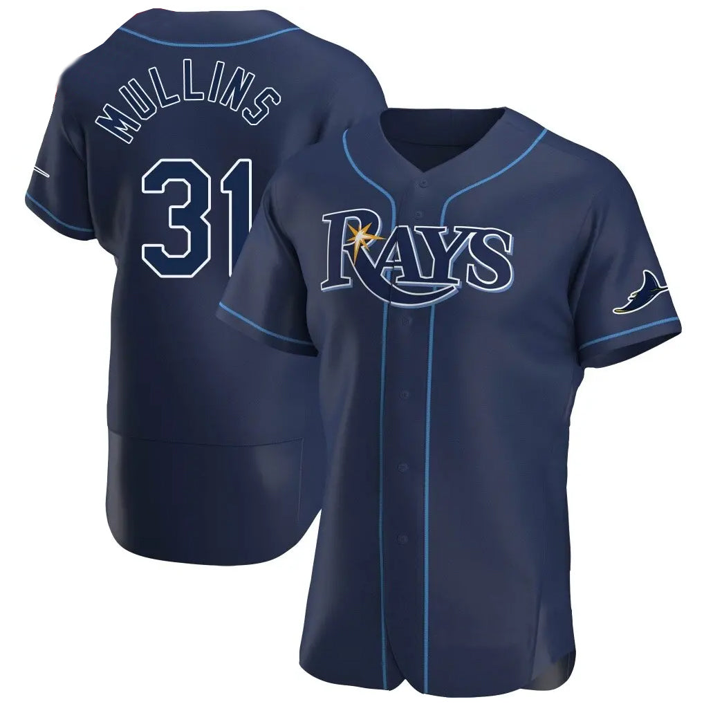 Johmsee T.Bay Rays #31 Cedric Mullins Player Navy Home Limited Elite Stitched Jerseys