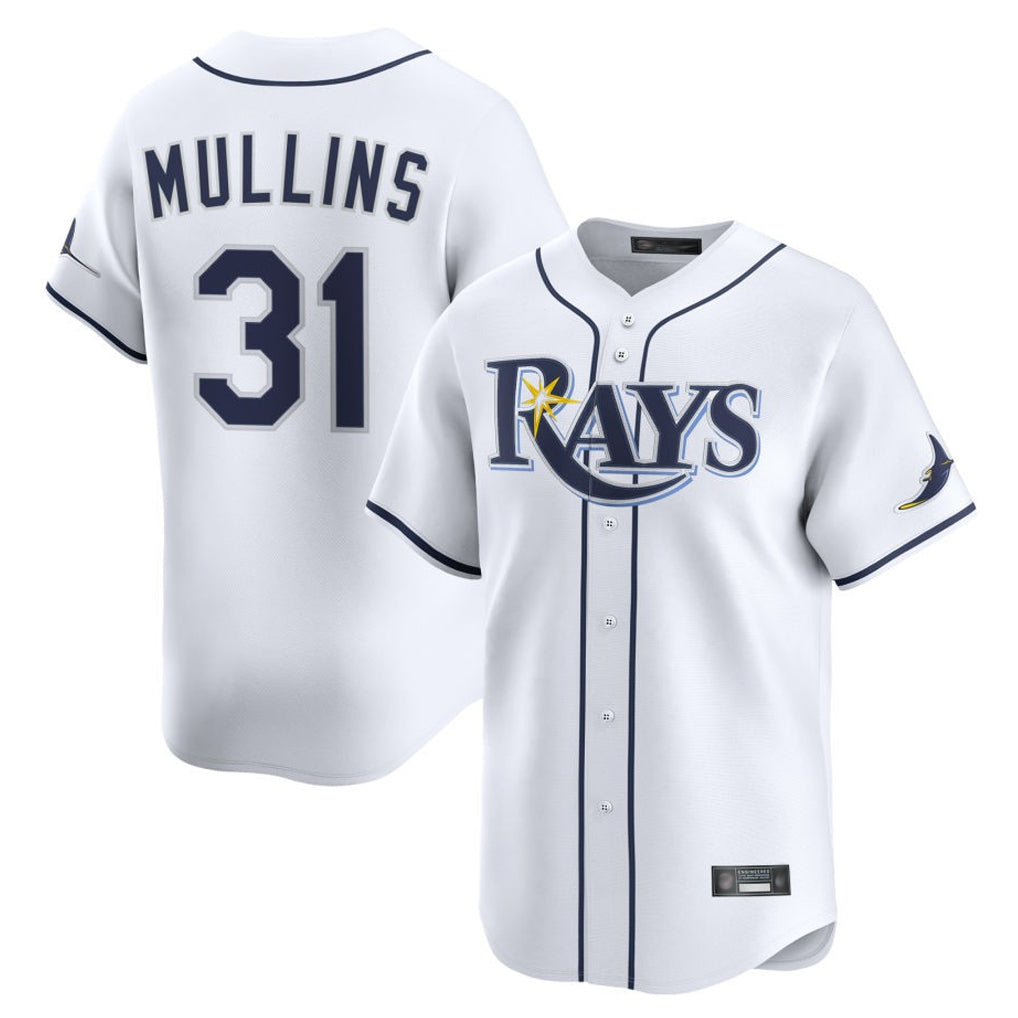 Johmsee T.Bay Rays #31 Cedric Mullins Player White Home Limited Stitched Jerseys
