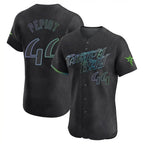 Johmsee T.Bay Rays #44 Ryan Pepiot Player Black City Connect Home Limited Elite Stitched Jerseys