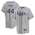 Johmsee T.Bay Rays #44 Ryan Pepiot Player Gray Home Limited Stitched Jerseys