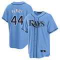 Johmsee T.Bay Rays #44 Ryan Pepiot Player Light Blue Home Limited Stitched Jerseys