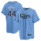 Johmsee T.Bay Rays #44 Ryan Pepiot Player Light Blue Home Limited Stitched Jerseys