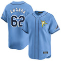 Johmsee T.Bay Rays #62 Jonathan Aranda Player Light Blue Home Limited Stitched Jerseys