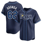 Johmsee T.Bay Rays #62 Jonathan Aranda Player Navy Home Limited Stitched Jerseys