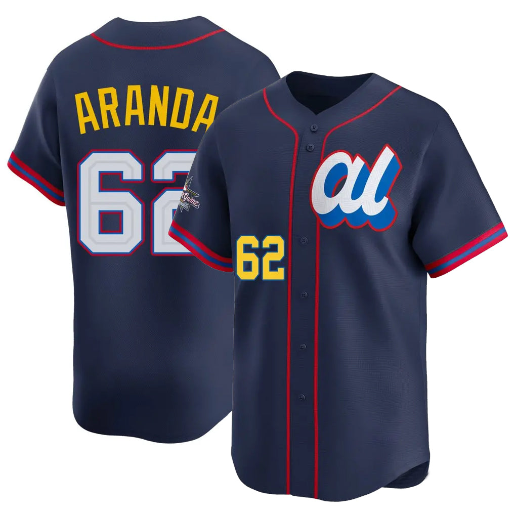 Johmsee T.Bay Rays #62 Jonathan Aranda Player Navy Limited American League All-Star Edition Stitched Jerseys