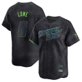 Johmsee T.Bay Rays #8 Brandon Lowe Player Black City Connect Home Limited Stitched Jerseys