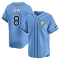 Johmsee T.Bay Rays #8 Brandon Lowe Player Light Blue Home Limited Stitched Jerseys