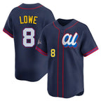 Johmsee T.Bay Rays #8 Brandon Lowe Player Navy Limited American League All-Star Edition Stitched Jerseys